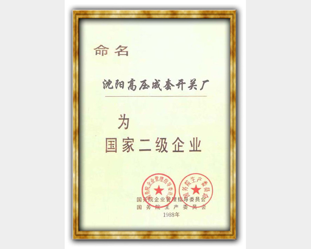 国家二级企业